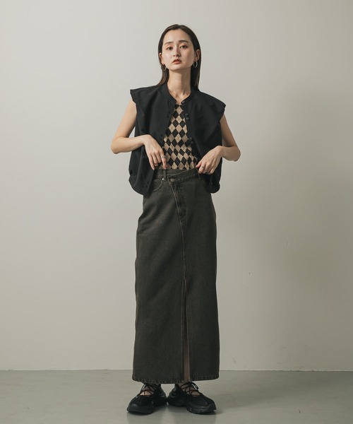 SENSE OF PLACE by URBAN RESEARCH(センスオブプレイスバイアーバンリサーチ)の「パターンダブルストラップキャミ(キャミソール・レディース・ブラック系その他/ブラウン系その他・ONE)」の13枚目の写真