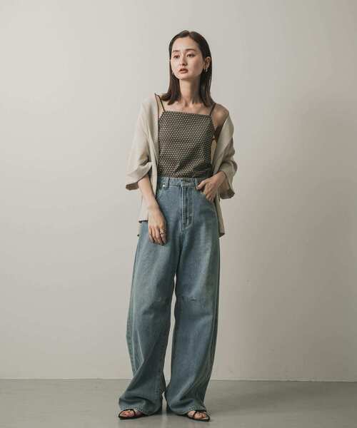 SENSE OF PLACE by URBAN RESEARCH(センスオブプレイスバイアーバンリサーチ)の「パターンダブルストラップキャミ(キャミソール・レディース・ブラック系その他/ブラウン系その他・ONE)」の14枚目の写真