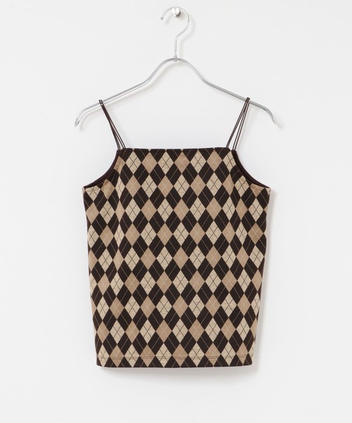 SENSE OF PLACE by URBAN RESEARCH(センスオブプレイスバイアーバンリサーチ)の「パターンダブルストラップキャミ(キャミソール・レディース・ブラック系その他/ブラウン系その他・ONE)」の21枚目の写真
