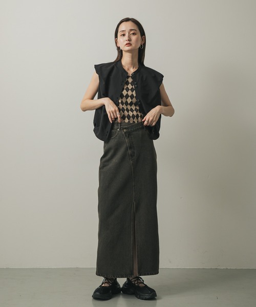 SENSE OF PLACE by URBAN RESEARCH(センスオブプレイスバイアーバンリサーチ)の「パターンダブルストラップキャミ(キャミソール・レディース・ブラック系その他/ブラウン系その他・ONE)」の5枚目の写真