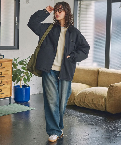 セール】ドロスト ヴィンテージライク 衿配色 中綿 デトロイト ダック