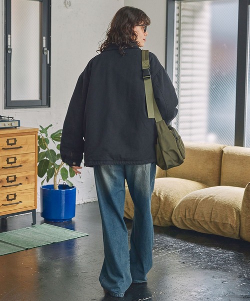 セール】ドロスト ヴィンテージライク 衿配色 中綿 デトロイト ダック