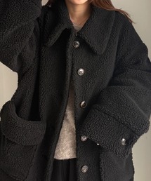 RANAN | ステンカラーボアミドルコート(その他アウター)