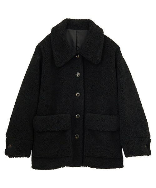 RANAN（ラナン）の「ステンカラーボアミドルコート（その他アウター・レディース・ブラック/アイボリー・LL/L/M）」の14枚目の写真