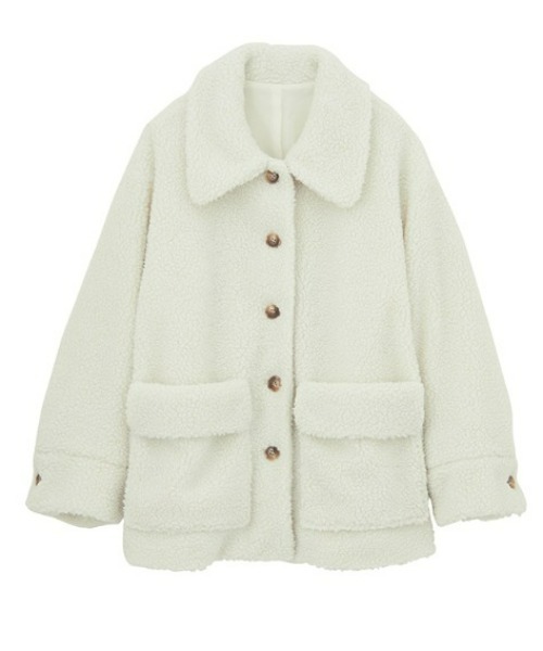 RANAN（ラナン）の「ステンカラーボアミドルコート（その他アウター・レディース・ブラック/アイボリー・LL/L/M）」の13枚目の写真