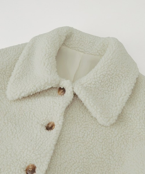 RANAN（ラナン）の「ステンカラーボアミドルコート（その他アウター・レディース・ブラック/アイボリー・LL/L/M）」の16枚目の写真