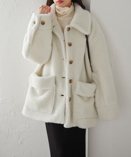 RANAN（ラナン）の「ステンカラーボアミドルコート（その他アウター