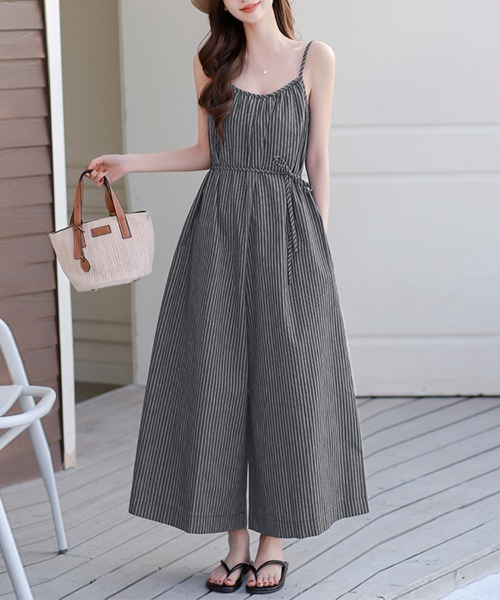 セール】2WAYオールインワンワイドキャミパンツ（サロペット