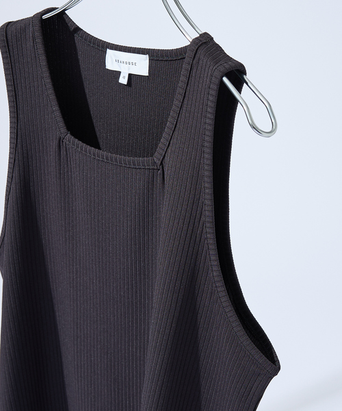 ABAHOUSE（アバハウス）の「【スクエアネック】ストレッチ テレコ タンクトップ（タンクトップ・メンズ・ホワイト/ブラック/チャコールグレー/ブルー・46/48）」の3枚目の写真