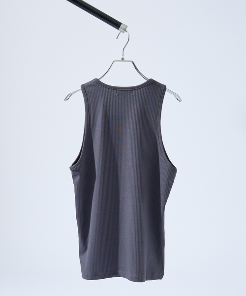 ABAHOUSE（アバハウス）の「【スクエアネック】ストレッチ テレコ タンクトップ（タンクトップ・メンズ・ホワイト/ブラック/チャコールグレー/ブルー・46/48）」の10枚目の写真