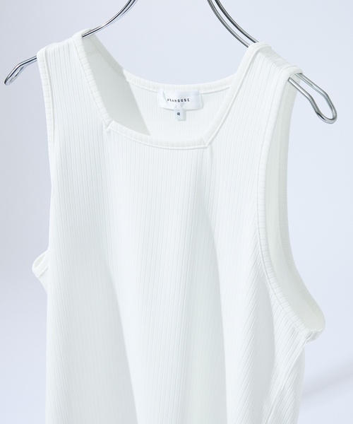 ABAHOUSE（アバハウス）の「【スクエアネック】ストレッチ テレコ タンクトップ（タンクトップ・メンズ・ホワイト/ブラック/チャコールグレー/ブルー・46/48）」の19枚目の写真