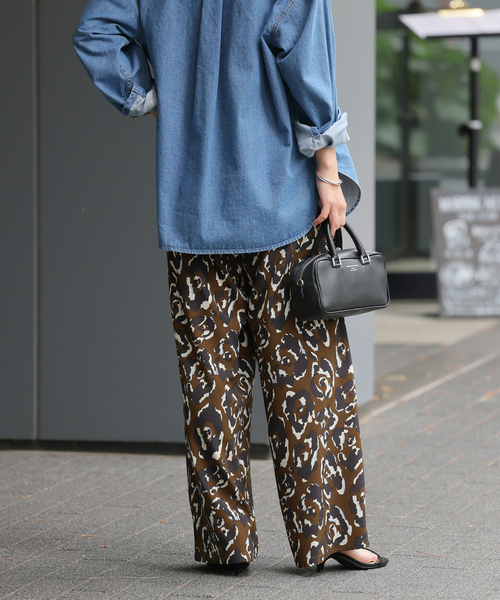 JOURNAL STANDARD relume（ジャーナルスタンダード　レリューム）の「レオパードプリントパンツ（その他パンツ・レディース・ブラウン/ボルドー・FREE）」の15枚目の写真