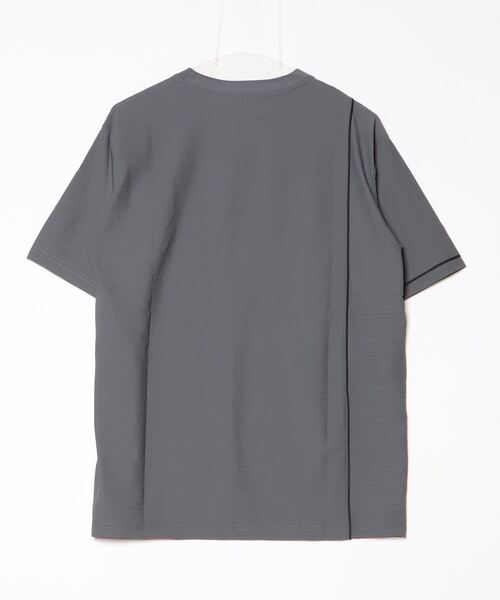 MMMM（エムエムエムエム）の「MMMM/スーパークールストレッチパイピングTee（Tシャツ/カットソー・メンズ・チャコール/ブラック・LARGE/X-LARGE/MEDIUM）」の10枚目の写真