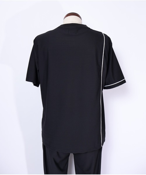 MMMM（エムエムエムエム）の「MMMM/スーパークールストレッチパイピングTee（Tシャツ/カットソー・メンズ・チャコール/ブラック・LARGE/X-LARGE/MEDIUM）」の7枚目の写真