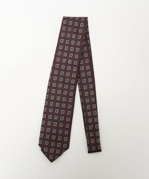 FRANCO BASSI(フランコバッシ)の「<FRANCO BASSI>フラワーコモン ネクタイ(ネクタイ・メンズ・ブラウン系/ネイビー・FREE)」の1枚目の写真