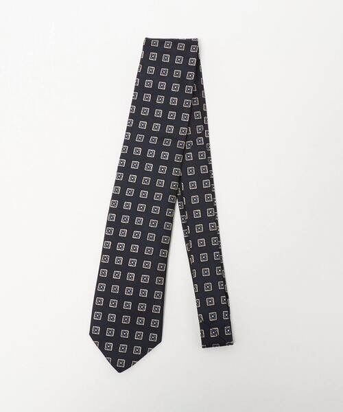 フランコバッシ　ネクタイ　花柄　ネイビー FRANCO BASSI＞フラワーコモン ネクタイ（ネクタイ）｜FRANCO BASSI