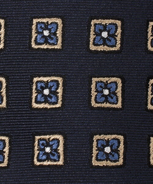 FRANCO BASSI(フランコバッシ)の「<FRANCO BASSI>フラワーコモン ネクタイ(ネクタイ・メンズ・ブラウン系/ネイビー・FREE)」の5枚目の写真