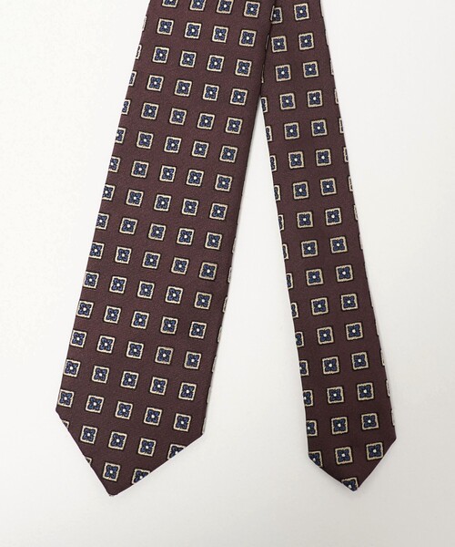 FRANCO BASSI(フランコバッシ)の「<FRANCO BASSI>フラワーコモン ネクタイ(ネクタイ・メンズ・ブラウン系/ネイビー・FREE)」の6枚目の写真