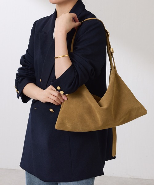 PAPILLONNER（パピヨネ）の「スリムレザーショルダーバッグ（ショルダーバッグ・レディース・ベージュ/ブラック・FREE）」の3枚目の写真