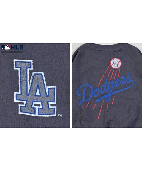 MLB(メジャーリーグベースボール)の「【MLB】別注ロゴプリントスウェット(スウェット・キッズ・オフホワイト/チャコール/マスタード/杢グレー/グリーン・130/120/110/100/90/80/150/140)」の10枚目の写真