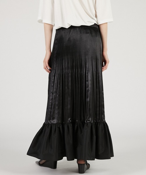 PRANK PROJECT（プランクプロジェクト）の「プリーツスカート / Pleated Skirt（スカート・レディース・ブラック/アイボリー・36/38）」の7枚目の写真