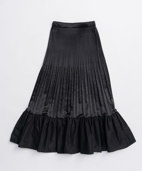 PRANK PROJECT（プランクプロジェクト）の「プリーツスカート / Pleated Skirt（スカート・レディース・ブラック/アイボリー・36/38）」の10枚目の写真