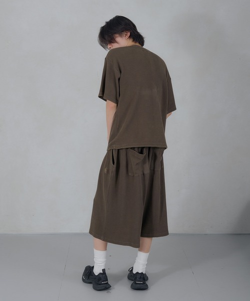 Perushu（ペルーシュ）の「Perushu／NBA ワッフルワイドショーツ（スウェットパンツ・メンズ・ボルドー/ブラウン/ブラック/ネイビー・MEDIUM/LARGE）」の22枚目の写真