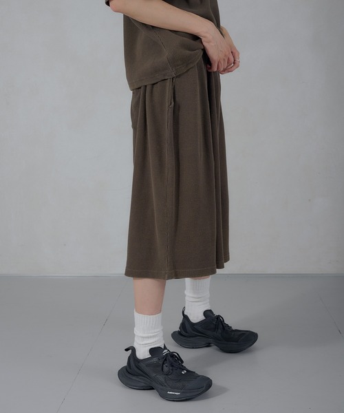 Perushu（ペルーシュ）の「Perushu／NBA ワッフルワイドショーツ（スウェットパンツ・メンズ・ボルドー/ブラウン/ブラック/ネイビー・MEDIUM/LARGE）」の20枚目の写真