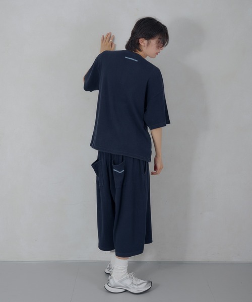 Perushu（ペルーシュ）の「Perushu／NBA ワッフルワイドショーツ（スウェットパンツ・メンズ・ボルドー/ブラウン/ブラック/ネイビー・MEDIUM/LARGE）」の9枚目の写真