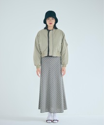 SEA | クラシックチェック バイアス フレアマキシスカート(スカート)