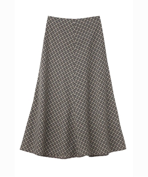 SEA（シー）の「クラシックチェック バイアス フレアマキシスカート（スカート・レディース・ベージュ・0/1）」の13枚目の写真