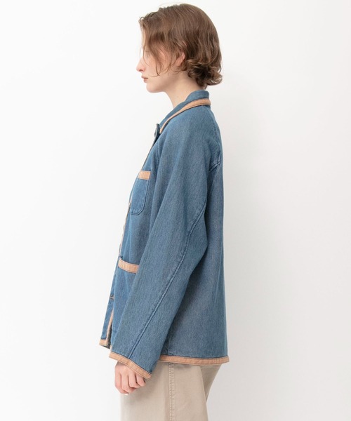 ドビーデニムバイカラージャケット | ジョンブル公式通販/JOHNBULL