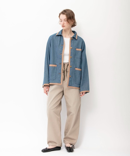 ドビーデニムバイカラージャケット | ジョンブル公式通販/JOHNBULL