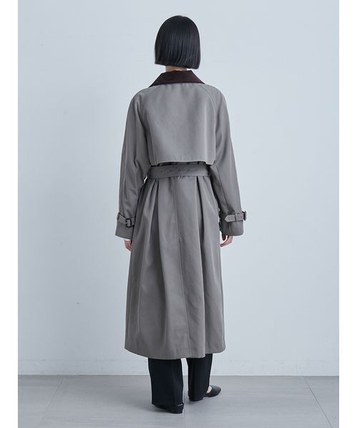 MIESROHE(ミースロエ)の「撥水ECOトレンチCT(トレンチコート・レディース・カーキ/ベージュ/ネイビー・0/1)」の10枚目の写真