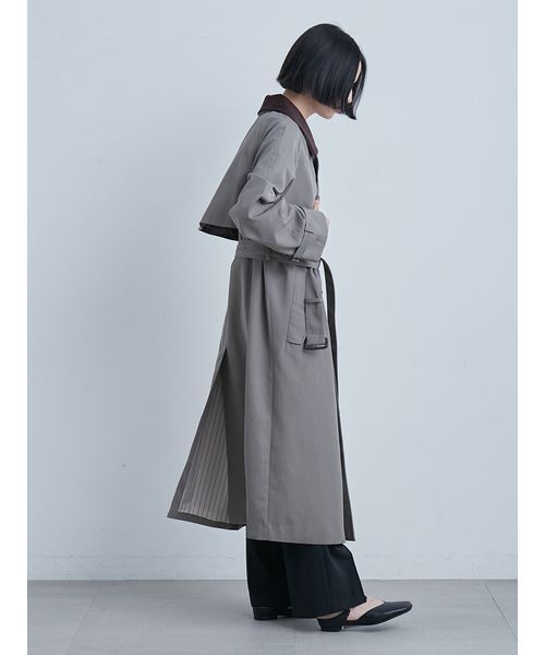 MIESROHE(ミースロエ)の「撥水ECOトレンチCT(トレンチコート・レディース・カーキ/ベージュ/ネイビー・0/1)」の11枚目の写真