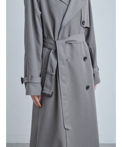 MIESROHE(ミースロエ)の「撥水ECOトレンチCT(トレンチコート・レディース・カーキ/ベージュ/ネイビー・0/1)」の16枚目の写真