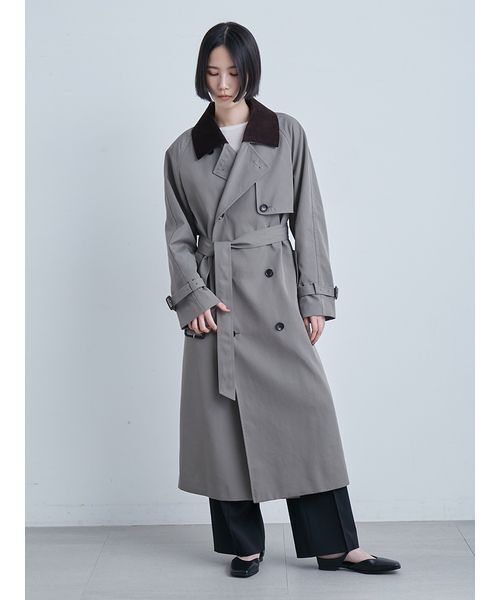 MIESROHE(ミースロエ)の「撥水ECOトレンチCT(トレンチコート・レディース・カーキ/ベージュ/ネイビー・0/1)」の18枚目の写真