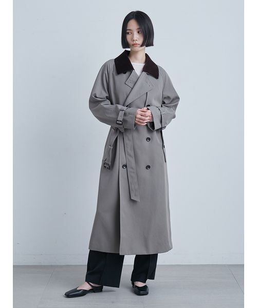 MIESROHE(ミースロエ)の「撥水ECOトレンチCT(トレンチコート・レディース・カーキ/ベージュ/ネイビー・0/1)」の19枚目の写真