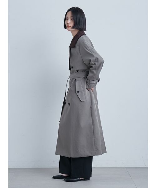 MIESROHE(ミースロエ)の「撥水ECOトレンチCT(トレンチコート・レディース・カーキ/ベージュ/ネイビー・0/1)」の22枚目の写真