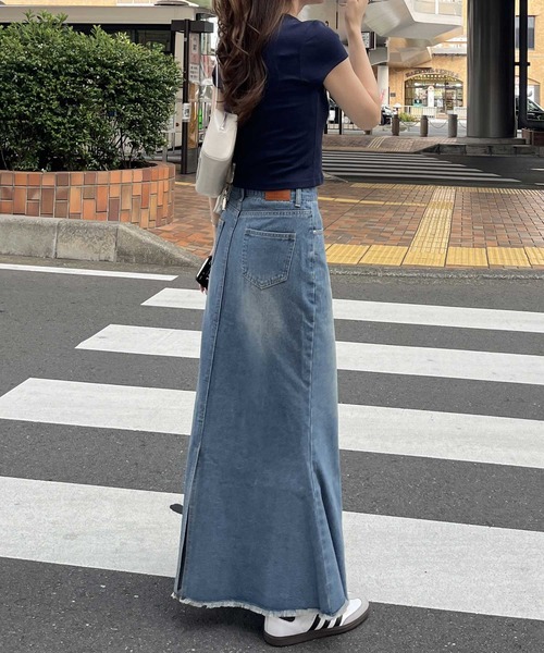 極美品✨ エルマンノシェルビーノ ロングスカート レース生地 ロゴ ネイビー 極美品✨ エルマンノシェルビーノ ロングスカート レース生地