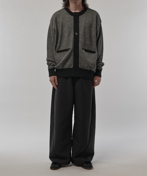 CULLNI（クルニ）の「【CULLNI/クルニ】クルーネックカーディガン（カーディガン/ボレロ・メンズ・グレー/ブラック/モカ・1/2）」の20枚目の写真