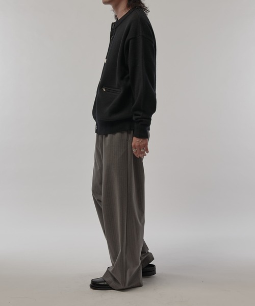 CULLNI（クルニ）の「【CULLNI/クルニ】クルーネックカーディガン（カーディガン/ボレロ・メンズ・グレー/ブラック/モカ・1/2）」の13枚目の写真