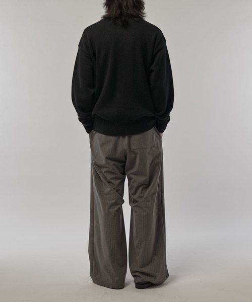 CULLNI（クルニ）の「【CULLNI/クルニ】クルーネックカーディガン（カーディガン/ボレロ・メンズ・グレー/ブラック/モカ・1/2）」の14枚目の写真