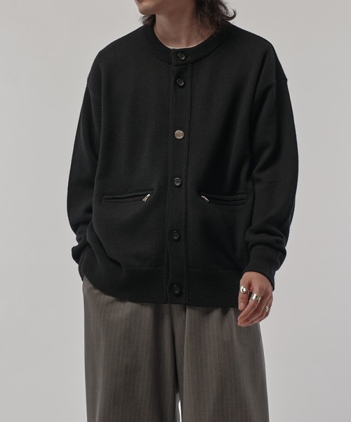 CULLNI/クルニ】クルーネックカーディガン（カーディガン/ボレロ