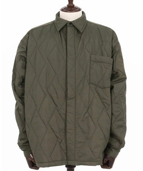 CAMBIO（カンビオ）の「mj10954-Split Wave Quilting Shirts Jacket シャツジャケット(A55225cmb)（その他アウター・メンズ・オリーブ/ブラック・L/M/S）」の18枚目の写真
