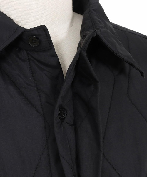 CAMBIO（カンビオ）の「mj10954-Split Wave Quilting Shirts Jacket シャツジャケット(A55225cmb)（その他アウター・メンズ・オリーブ/ブラック・L/M/S）」の4枚目の写真