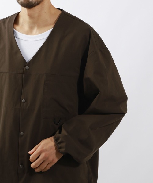 BAYFLOW（ベイフロー）の「【BUDDIES Dept.】ユーティリティカーディガン[UVケア・吸水速乾]（カーディガン/ボレロ・メンズ・ブラウン/ブラック・LARGE/MEDIUM）」の3枚目の写真