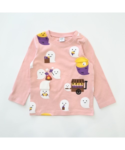 CHEEK ROOM（チークルーム）の「チークルーム おばけの焼きいも　ロングＴシャツ（Tシャツ/カットソー・キッズ・ピンク/ブルー/ブラック・90cm/100cm/110cm/120cm/130cm/80ｃｍ）」の11枚目の写真