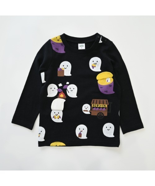 CHEEK ROOM（チークルーム）の「チークルーム おばけの焼きいも　ロングＴシャツ（Tシャツ/カットソー・キッズ・ピンク/ブルー/ブラック・90cm/100cm/110cm/120cm/130cm/80ｃｍ）」の17枚目の写真