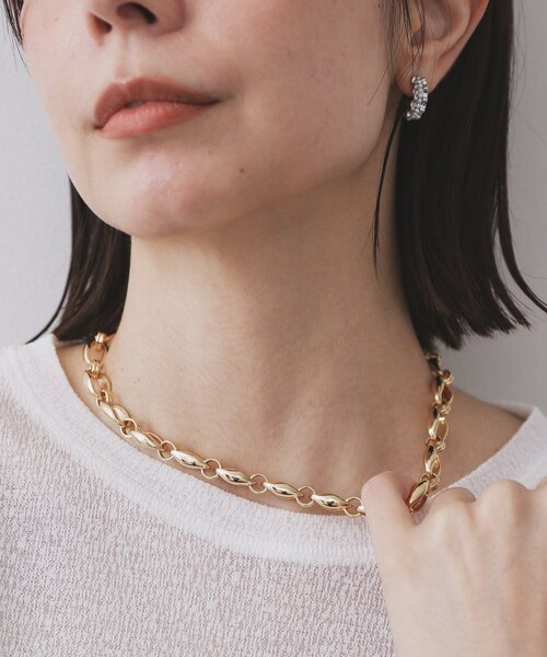 OPAQUE.CLIP（オペークドットクリップ）の「チェーンマンテルネックレス（ネックレス・レディース・シルバー/ゴールド・00）」の3枚目の写真